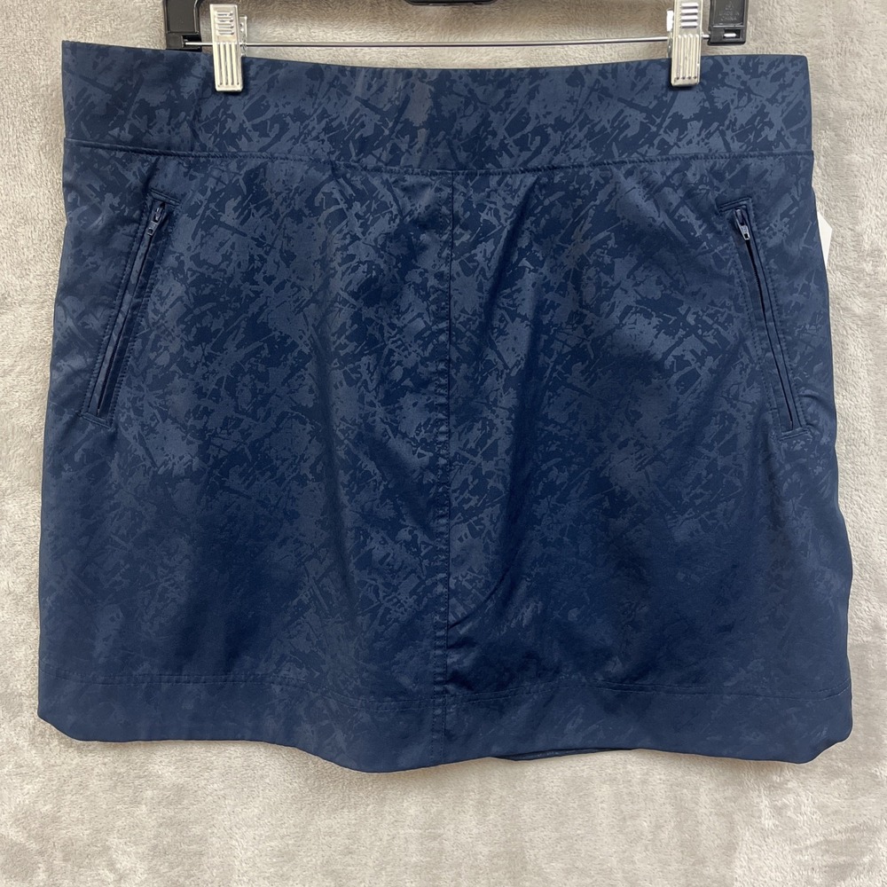 Orvis Skirt Women's XL Skort Shorts Underneath Blue Pull On Tennis Golf Athletic
